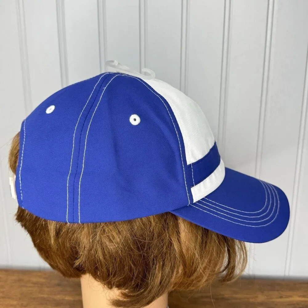 IZOD Golf NWOT Vintage Adjustable Hat Cap Mens Blue White Painters 80s 90s Y2K